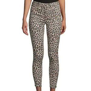 Design Lab - High-Rise Skinny Jeans Leopard Print